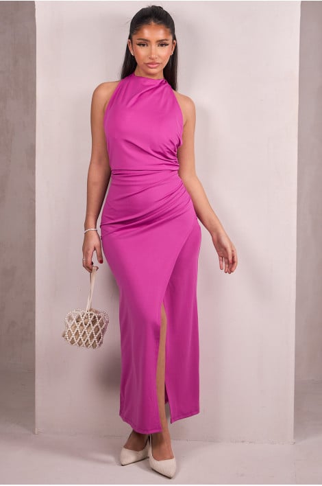 Beige halter dress