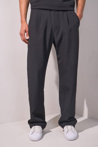 Pantalon coupe droite noir