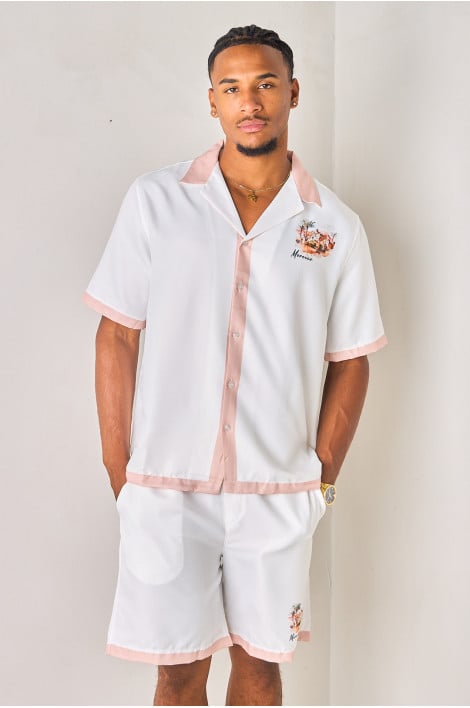 Ensembles 2 pièces "morocco" chemise + short beige